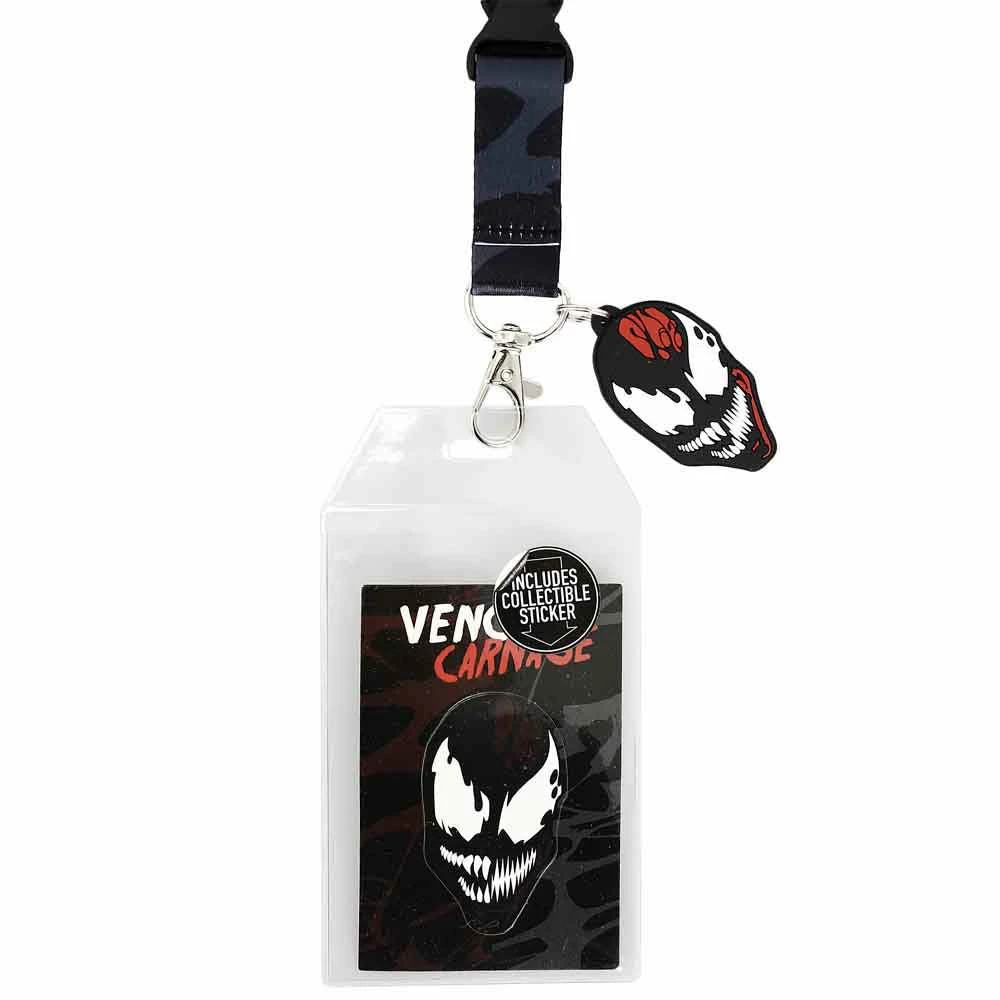 Bioworld Marvel Venom And Carnage Lanyard 2 Bioworld Marvel Venom And Carnage Lanyard
