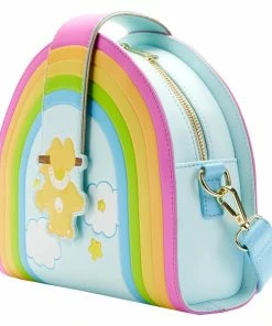 Loungefly Care Bears Funshine Bear Rainbow Swing Crossbody Bag