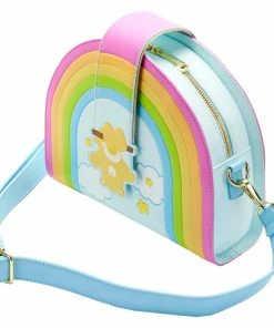 Loungefly Care Bears Funshine Bear Rainbow Swing Crossbody Bag