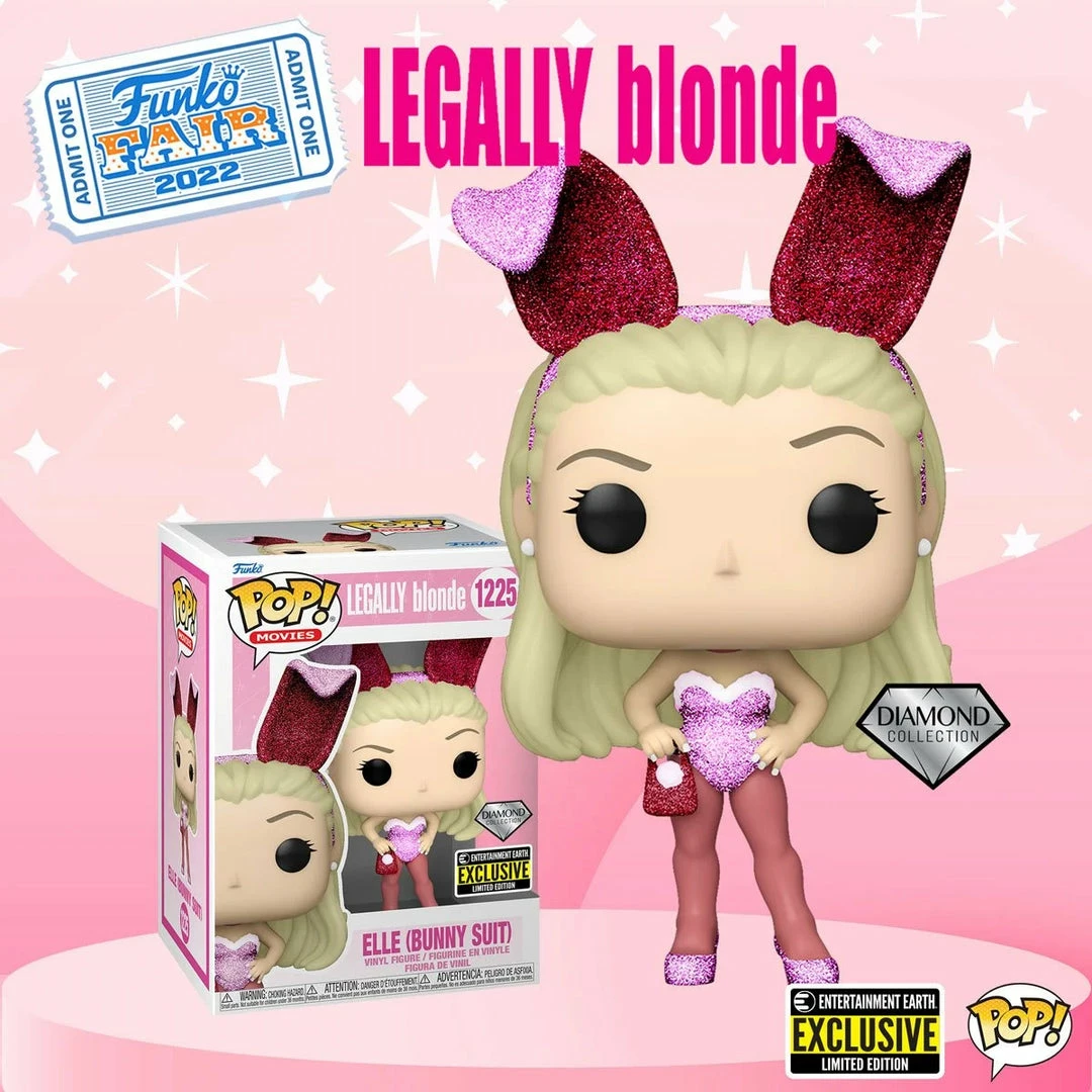 Funko ELLE BUNNY DIAMOND GLITTER - LEGALLY BLONDE - ENTERTAINMENT EARTH EXCLUSIVE 2 Funko ELLE BUNNY DIAMOND GLITTER - LEGALLY BLONDE - ENTERTAINMENT EARTH EXCLUSIVE