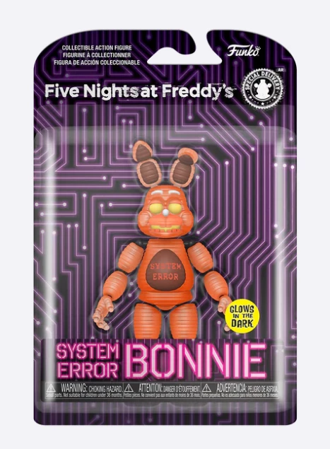 Funko Action Figures SYSTEM ERROR BONNIE (GLOW) - FIVE NIGHTS AT FREDDY'S: SPECIAL DELIVERY - FUNKO FAIR PRE-ORDER 2 Funko Action Figures SYSTEM ERROR BONNIE (GLOW) - FIVE NIGHTS AT FREDDY'S: SPECIAL DELIVERY - FUNKO FAIR PRE-ORDER