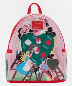Loungefly Alice In Wonderland Painting The Roses Red Mini Backpack