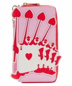 Loungefly Alice In Wonderland Ace Of Spades Zip Around Wallet
