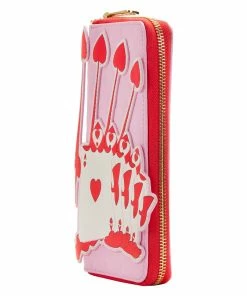 Loungefly Alice In Wonderland Ace Of Spades Zip Around Wallet