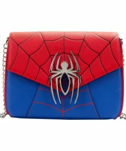 Loungefly Marvel Spider-Man Color Block Crossbody Bag