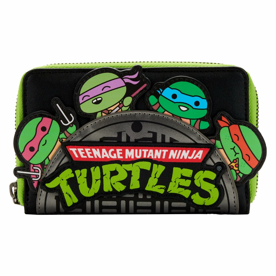 Loungefly Teenage Mutant Ninja Turtles Sewer Cap Zip Around Wallet 1 Loungefly Teenage Mutant Ninja Turtles Sewer Cap Zip Around Wallet