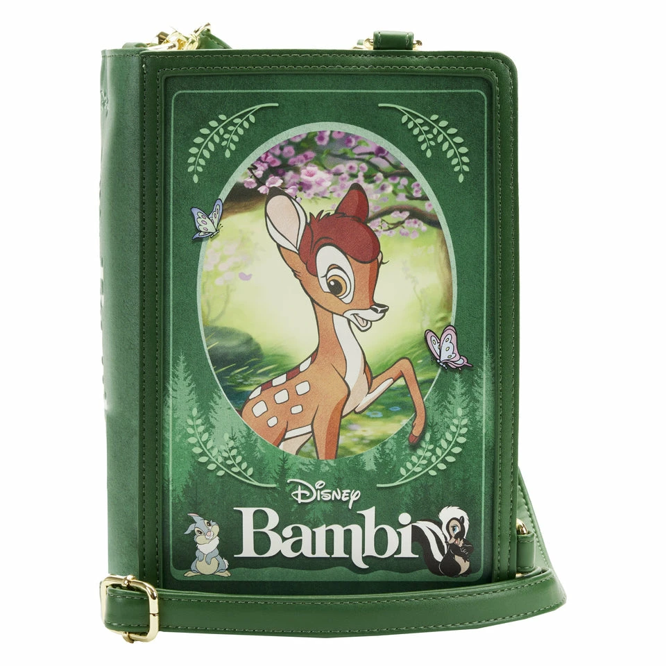 Loungefly Bambi Book Convertible Crossbody Bag 1 Loungefly Bambi Book Convertible Crossbody Bag