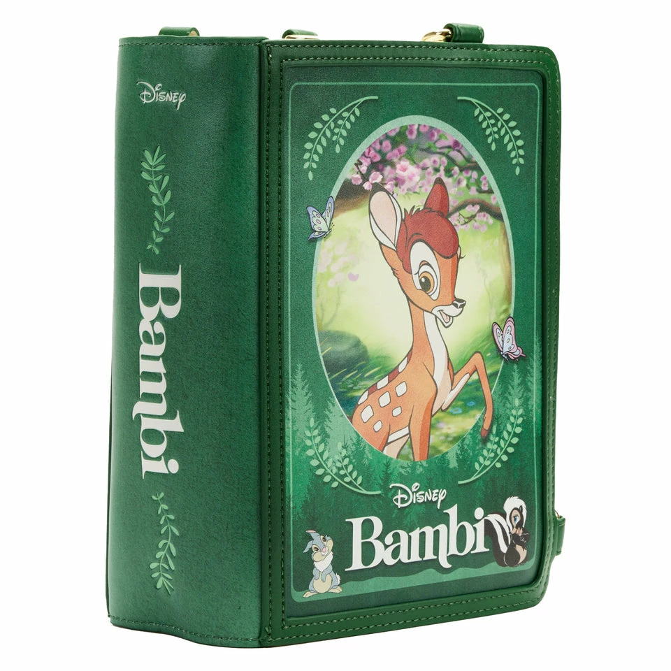 Loungefly Bambi Book Convertible Crossbody Bag 2 Loungefly Bambi Book Convertible Crossbody Bag
