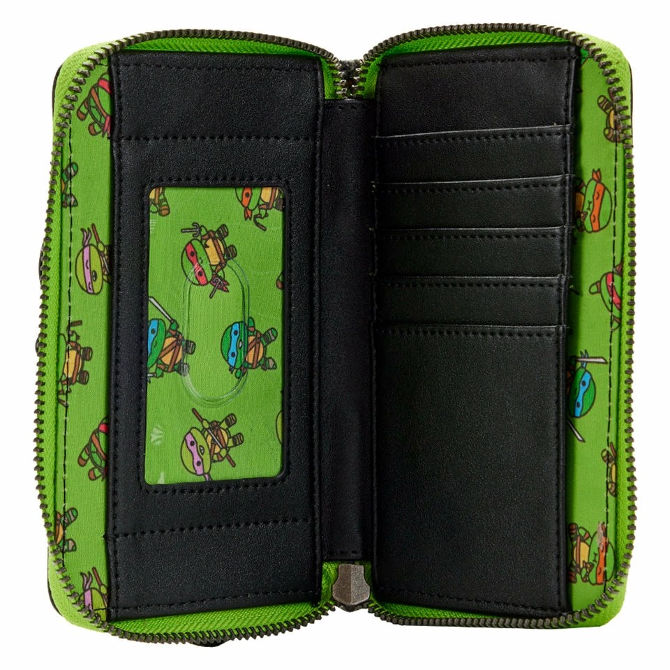 Loungefly Teenage Mutant Ninja Turtles Sewer Cap Zip Around Wallet 2 Loungefly Teenage Mutant Ninja Turtles Sewer Cap Zip Around Wallet