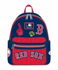 Loungefly MLB Boston Red Sox Patches Mini Backpack