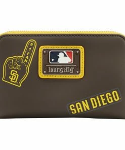Loungefly MLB SD Padres Patches Zip Around Wallet 7 Loungefly MLB SD Padres Patches Zip Around Wallet