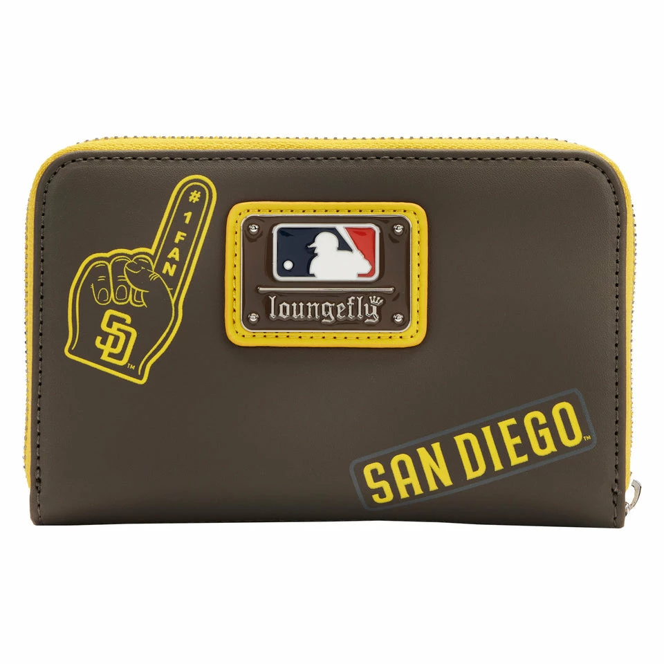 Loungefly MLB SD Padres Patches Zip Around Wallet 4 Loungefly MLB SD Padres Patches Zip Around Wallet