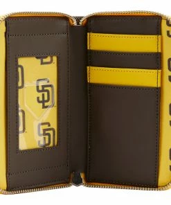 Loungefly MLB SD Padres Patches Zip Around Wallet 6 Loungefly MLB SD Padres Patches Zip Around Wallet