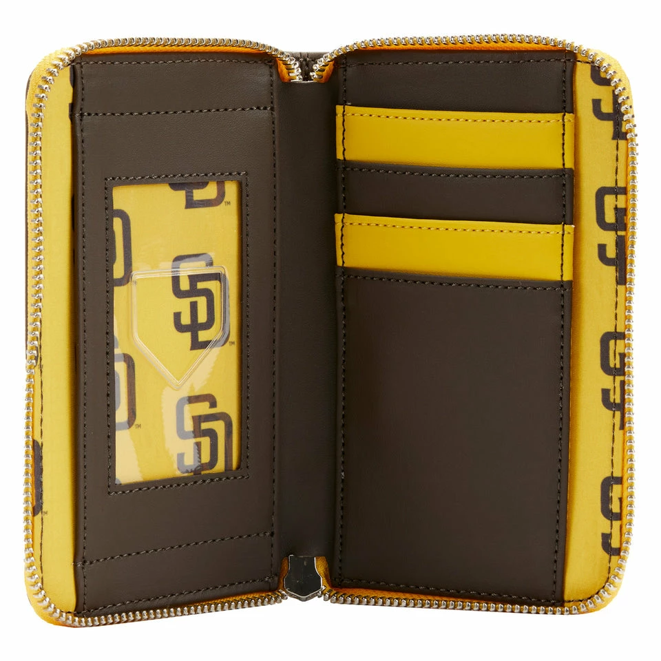 Loungefly MLB SD Padres Patches Zip Around Wallet 3 Loungefly MLB SD Padres Patches Zip Around Wallet