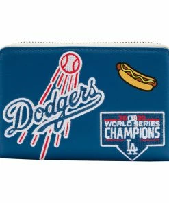 Loungefly MLB LA Dodgers Patches Zip Around Wallet