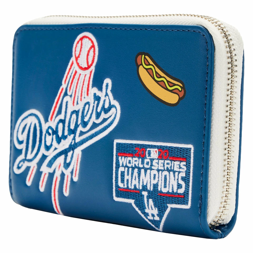 Loungefly MLB LA Dodgers Patches Zip Around Wallet 2 Loungefly MLB LA Dodgers Patches Zip Around Wallet