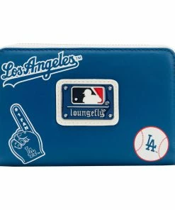 Loungefly MLB LA Dodgers Patches Zip Around Wallet 6 Loungefly MLB LA Dodgers Patches Zip Around Wallet