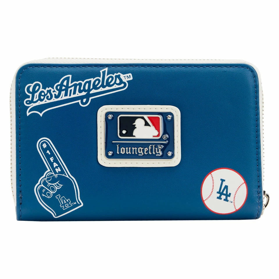 Loungefly MLB LA Dodgers Patches Zip Around Wallet 3 Loungefly MLB LA Dodgers Patches Zip Around Wallet