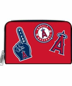 Loungefly MLB LA Angels Patches Zip Around Wallet