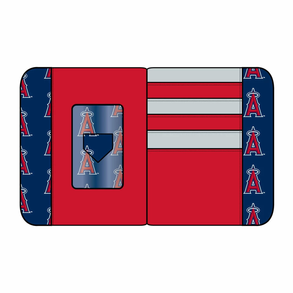 Loungefly MLB LA Angels Patches Zip Around Wallet 2 Loungefly MLB LA Angels Patches Zip Around Wallet