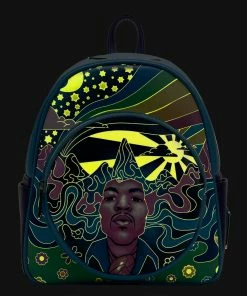 Loungefly Jimi Hendrix Psychedelic Landscape Mini Backpack