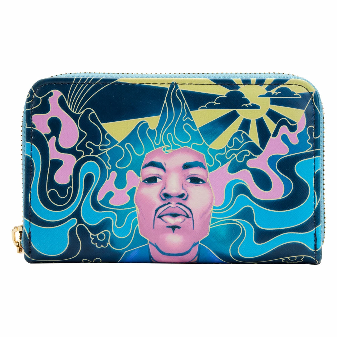 Loungefly Jimi Hendrix Psychedelic Landscape Zip Around Wallet 1 Loungefly Jimi Hendrix Psychedelic Landscape Zip Around Wallet