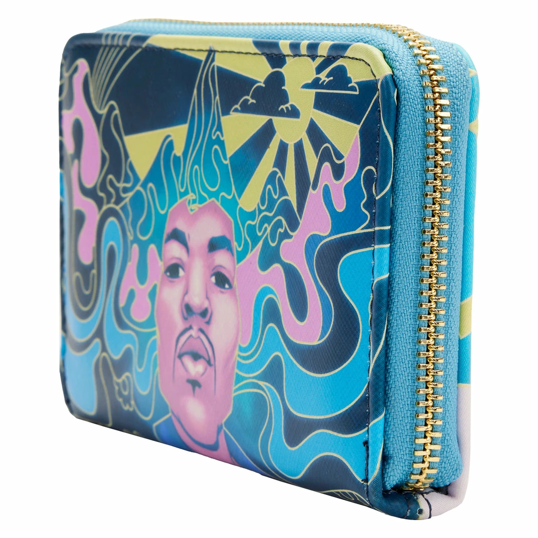 Loungefly Jimi Hendrix Psychedelic Landscape Zip Around Wallet 3 Loungefly Jimi Hendrix Psychedelic Landscape Zip Around Wallet