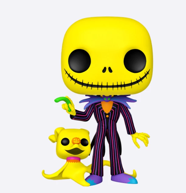 Funko 10" JACK SKELLINGTON WITH ZERO (BLACK LIGHT) - THE NIGHTMARE BEFORE CHRISTMAS 1 Funko 10" JACK SKELLINGTON WITH ZERO (BLACK LIGHT) - THE NIGHTMARE BEFORE CHRISTMAS