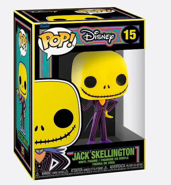Funko JACK SKELLINGTON (BLACK LIGHT) - THE NIGHTMARE BEFORE CHRISTMAS 2 Funko JACK SKELLINGTON (BLACK LIGHT) - THE NIGHTMARE BEFORE CHRISTMAS