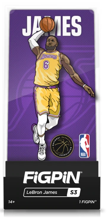 NBA LEBRON JAMES - FiGPiN 3 NBA LEBRON JAMES - FiGPiN