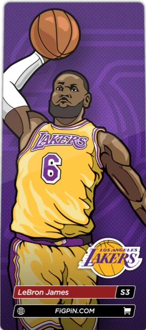 NBA LEBRON JAMES - FiGPiN 2 NBA LEBRON JAMES - FiGPiN