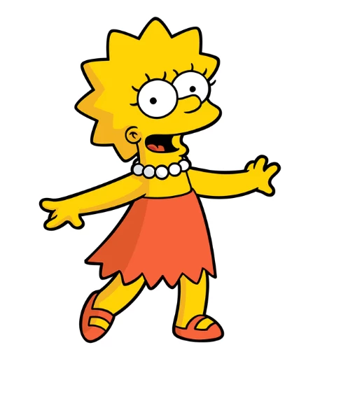 THE SIMPSONS LISA SIMPSON - FiGPiN 4 THE SIMPSONS LISA SIMPSON - FiGPiN