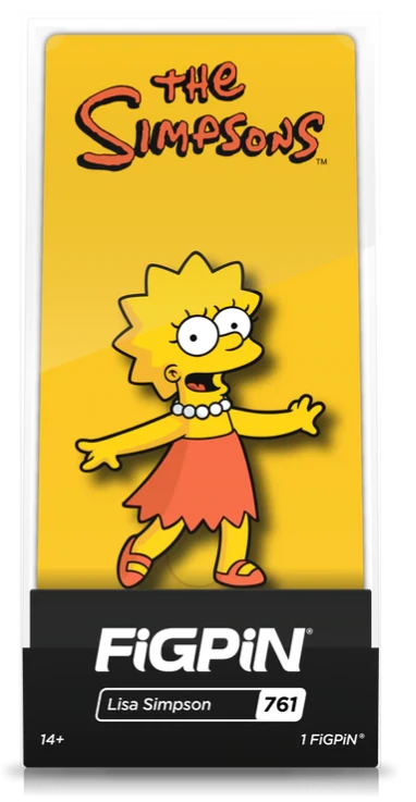 THE SIMPSONS LISA SIMPSON - FiGPiN 3 THE SIMPSONS LISA SIMPSON - FiGPiN