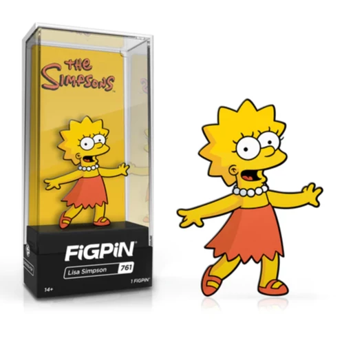 THE SIMPSONS LISA SIMPSON - FiGPiN 1 THE SIMPSONS LISA SIMPSON - FiGPiN