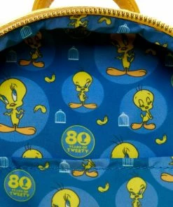 Loungefly Looney Tunes Tweety Plush Mini Backpack 8 Loungefly Looney Tunes Tweety Plush Mini Backpack