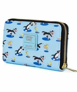 Loungefly Looney Tunes Tweety & Sylvester AOP Zip Around Wallet