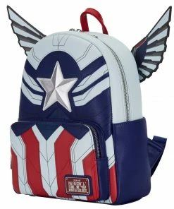 Loungefly Marvel Falcon Captain America Cosplay Mini Backpack 7 Loungefly Marvel Falcon Captain America Cosplay Mini Backpack