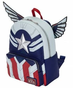 Loungefly Marvel Falcon Captain America Cosplay Mini Backpack 8 Loungefly Marvel Falcon Captain America Cosplay Mini Backpack