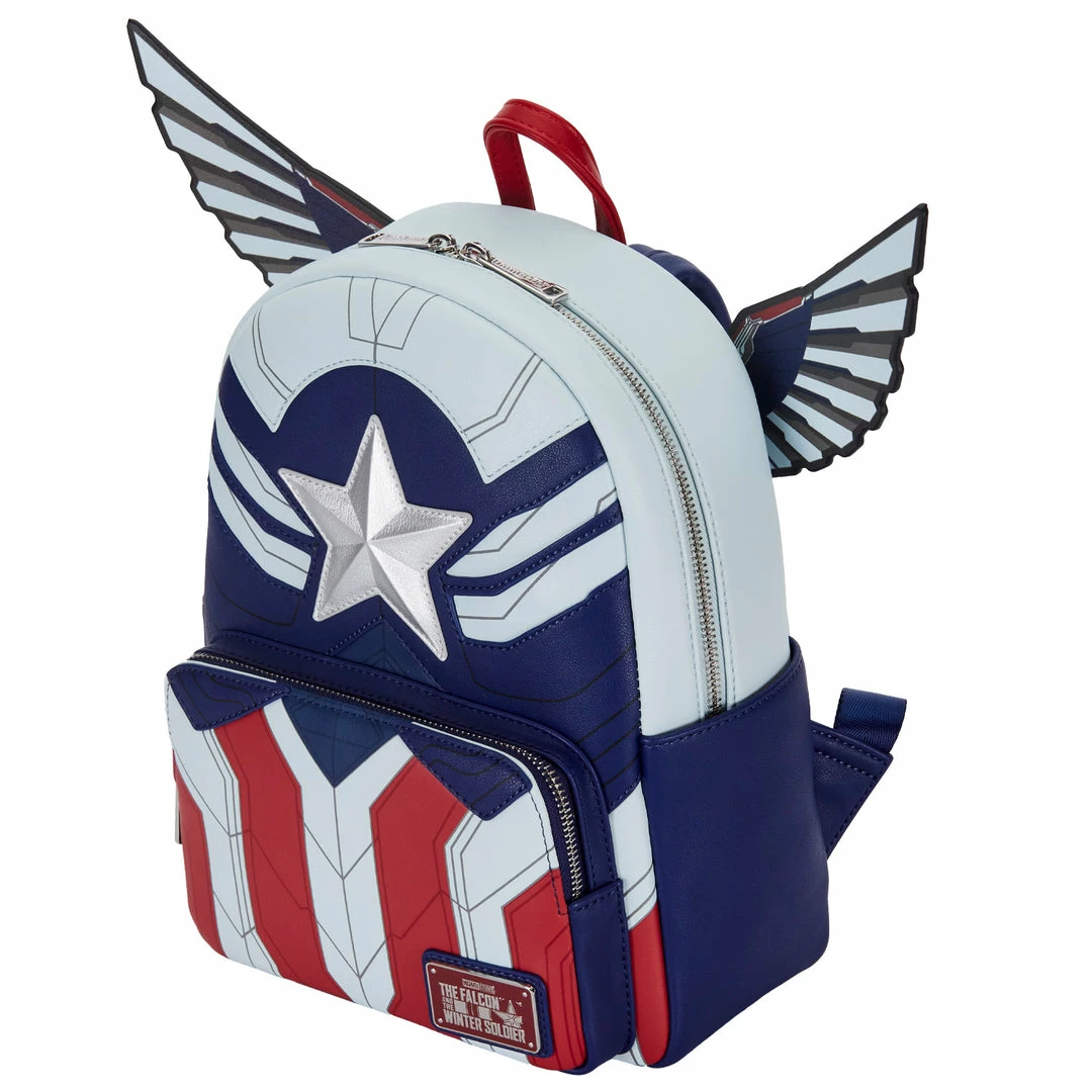 Loungefly Marvel Falcon Captain America Cosplay Mini Backpack 4 Loungefly Marvel Falcon Captain America Cosplay Mini Backpack