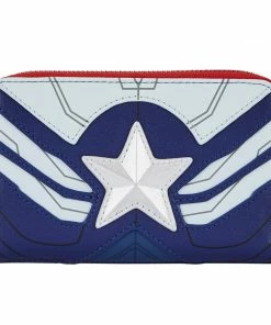 Loungefly Marvel Falcon Captain America Cosplay Zip Around Wallet
