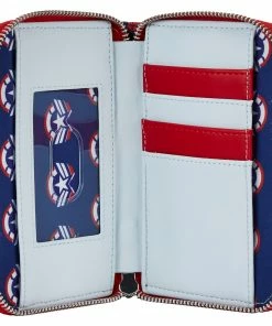 Loungefly Marvel Falcon Captain America Cosplay Zip Around Wallet