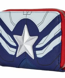 Loungefly Marvel Falcon Captain America Cosplay Zip Around Wallet