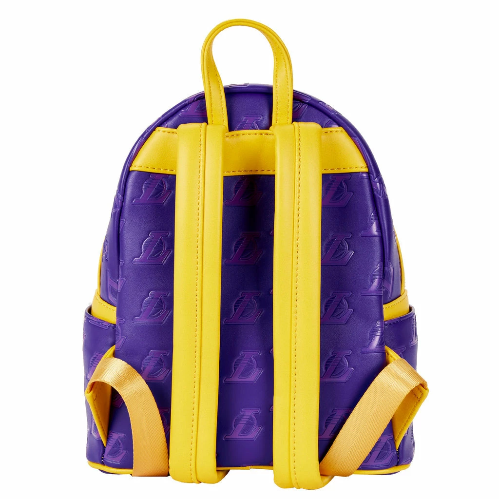 Loungefly NBA Los Angeles Lakers Logo Mini Backpack 6 Loungefly NBA Los Angeles Lakers Logo Mini Backpack
