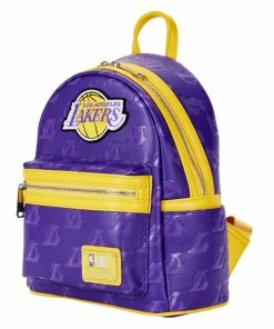 Loungefly NBA Los Angeles Lakers Logo Mini Backpack 9 Loungefly NBA Los Angeles Lakers Logo Mini Backpack