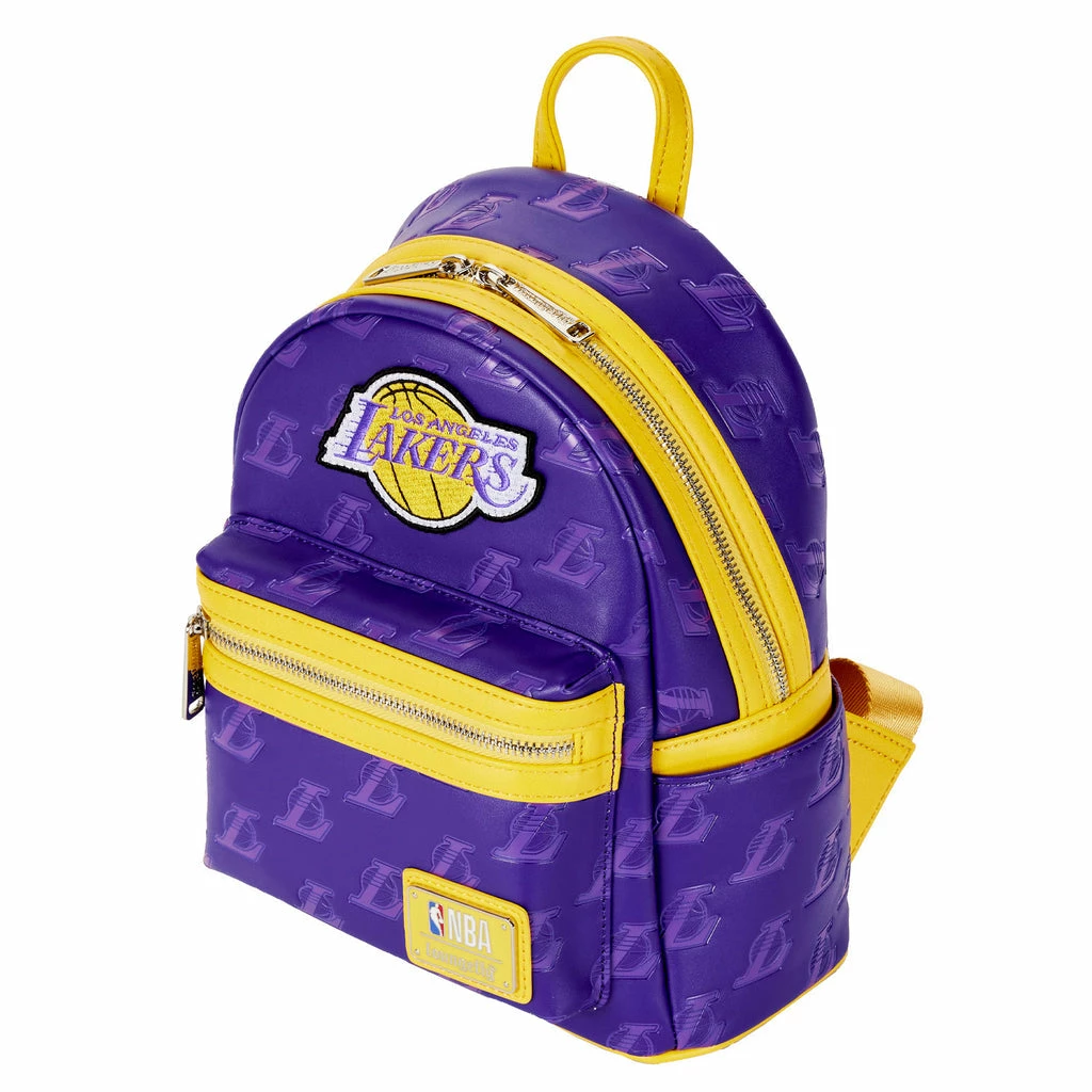 Loungefly NBA Los Angeles Lakers Logo Mini Backpack 2 Loungefly NBA Los Angeles Lakers Logo Mini Backpack