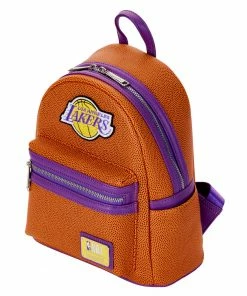 Loungefly NBA Los Angeles Lakers Basketball Logo Mini Backpack 8 Loungefly NBA Los Angeles Lakers Basketball Logo Mini Backpack