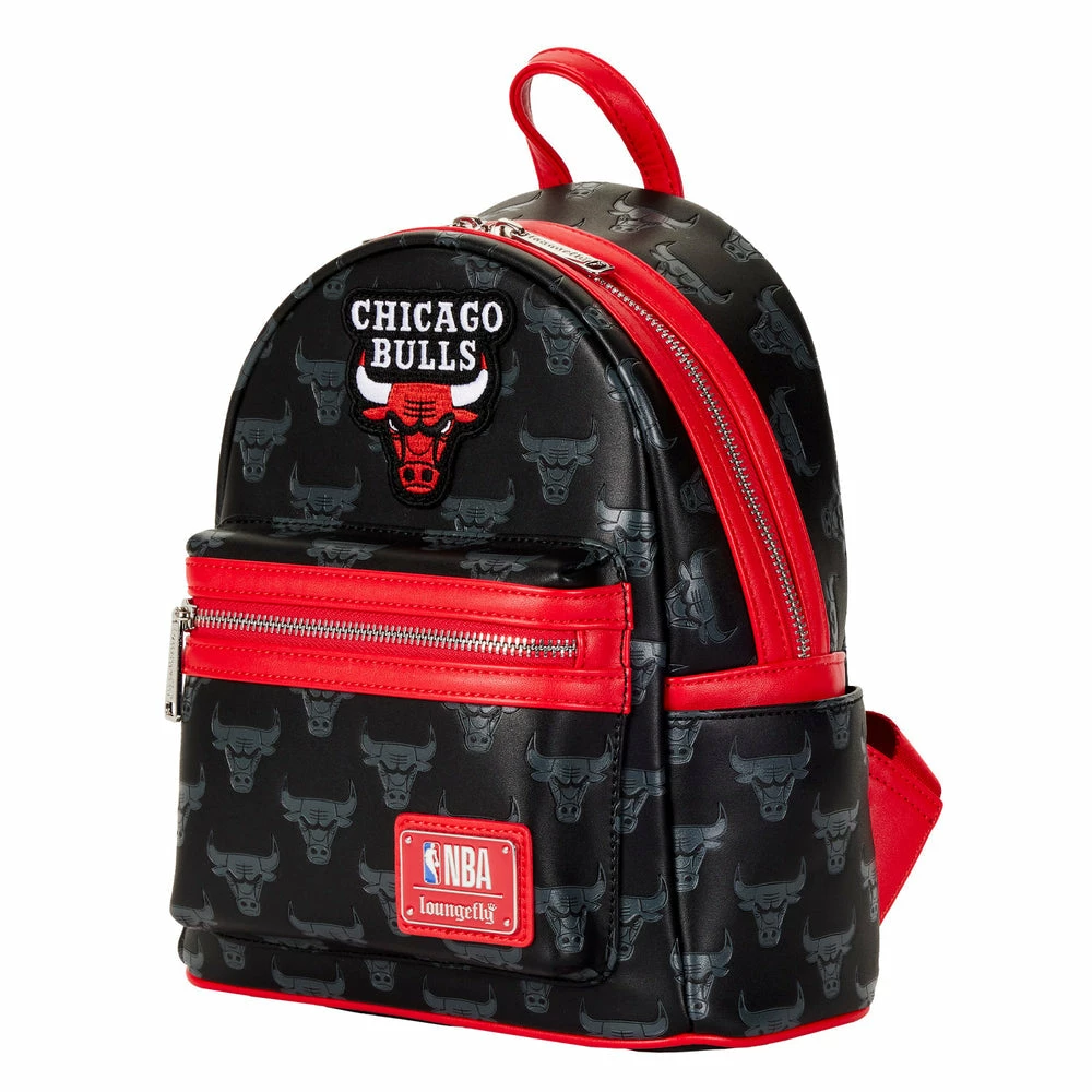 Loungefly NBA Chicago Bulls Logo Mini Backpack 2 Loungefly NBA Chicago Bulls Logo Mini Backpack