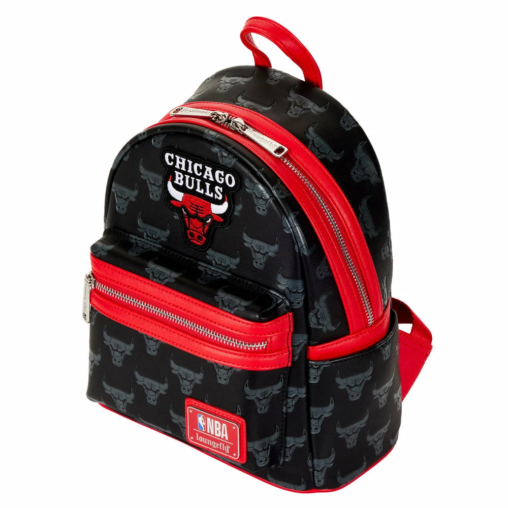 Loungefly NBA Chicago Bulls Logo Mini Backpack 3 Loungefly NBA Chicago Bulls Logo Mini Backpack