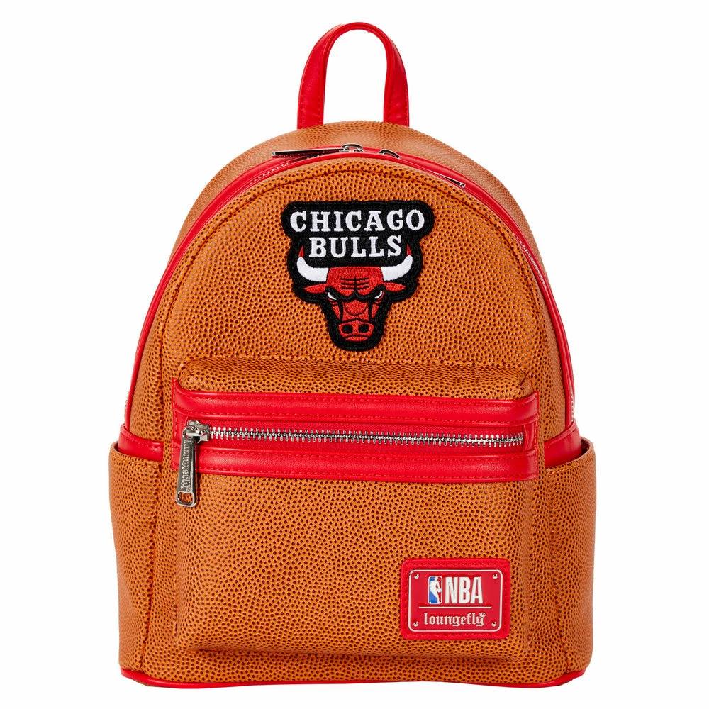 Loungefly NBA Chicago Bulls Basketball Logo Mini Backpack 1 Loungefly NBA Chicago Bulls Basketball Logo Mini Backpack