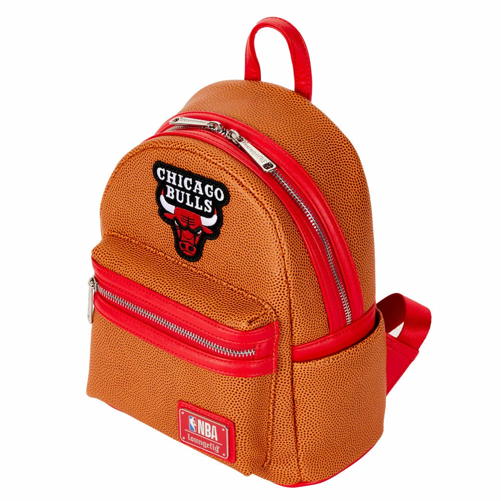 Loungefly NBA Chicago Bulls Basketball Logo Mini Backpack 2 Loungefly NBA Chicago Bulls Basketball Logo Mini Backpack